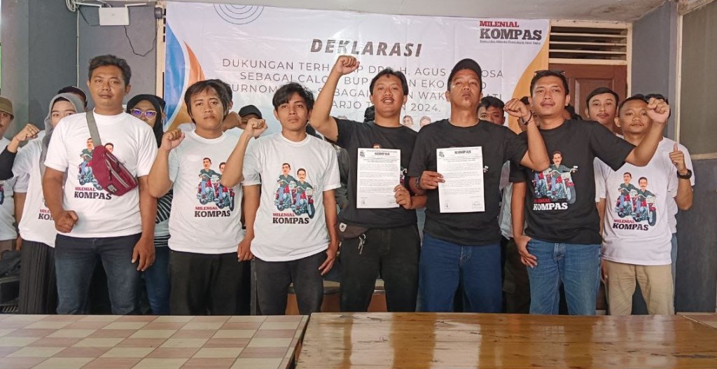 Komunitas Milenial Dukung Agus-Sapto Maju di Pilbup&nbsp;Sukoharjo