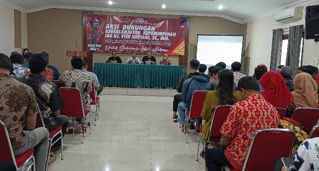 Aliem Deklarasi Dukung 2 Periode Kepemimpinan Etik&nbsp;Suryani