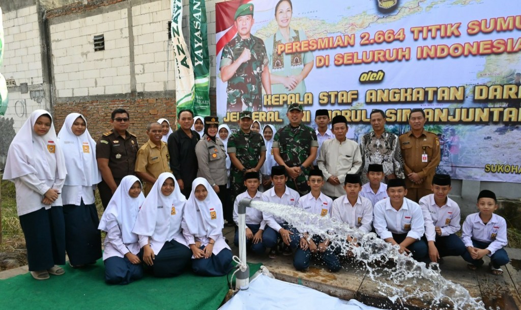 Danrem 074/Warastratama Surakarta Resmikan Bantuan Sumur Bor di Ponpes Al-Qur’an Az-Zayadiy&nbsp;Sukoharjo