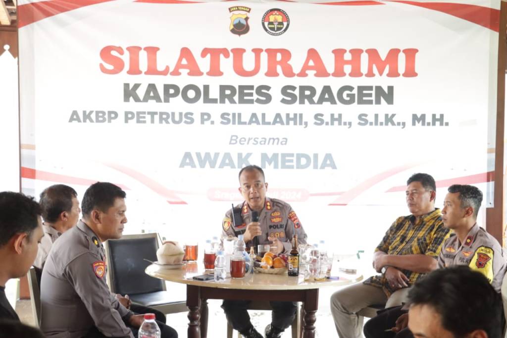 Kapolres Sragen Silaturahmi bersama Awak&nbsp;Media