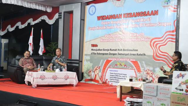 Di Acara Wedangan Kebangsaan, Kapolres Sragen Tekankan Implementasi 4 Pilar&nbsp;Kebangsaan
