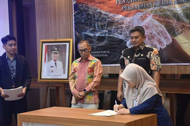 DPMPTSP Lakukan Penandatanganan Kerja Sama Penambahan Pelayanan kepada&nbsp;Masyarakat