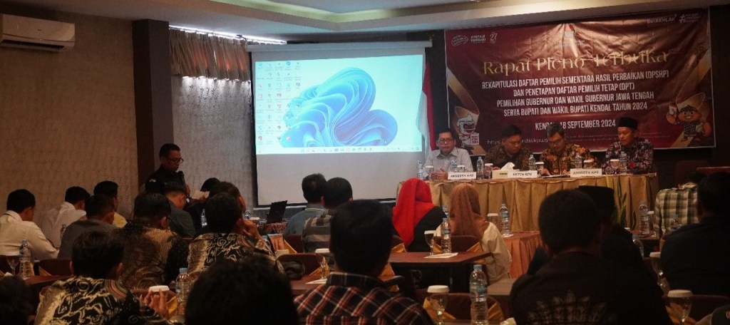 KPU Kendal Tetapkan DPT untuk Pemilihan Gubernur dan Wakil Gubernur Jawa Tengah serta Bupati dan Wakil Bupati Kabupaten Kendal Tahun 2024
